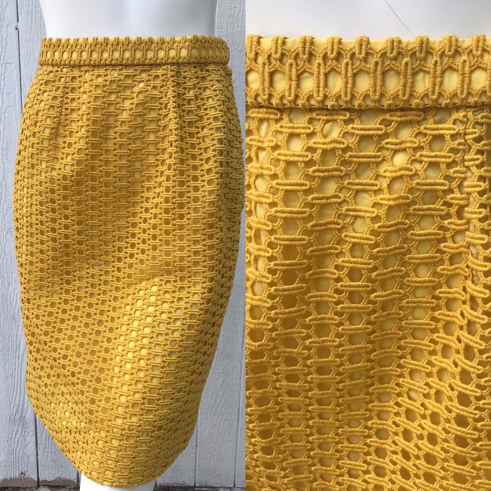 Vintage 1950-1960's Gold Pencil Skirt